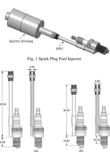 Fig. 1 Spark Plug Fuel Injector  