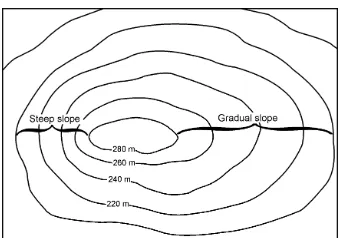 Figure 2.2: Contour visualization representing elevation [62]