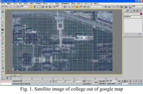 Fig. 1. Satellite image of college out of google map 