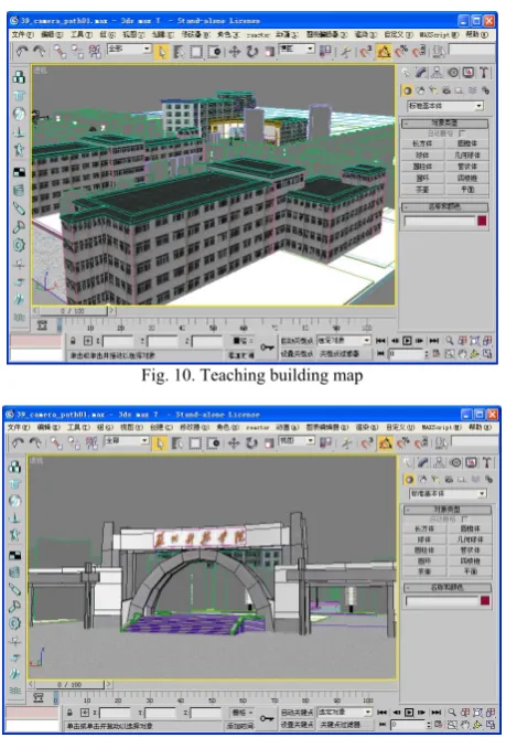 Fig. 10. Teaching building map 