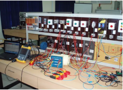 Fig. 2.   Laboratory Workbench for the Motor Starting Experiment 