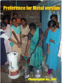 Figure 3: Cooking habit is different in rural India and China, India  women like cooking by sitting while Chinese women like cooking by standing, and the dish size is different 