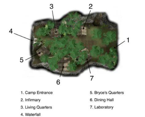 Figure 3.2: CRYSTAL ISLAND open-world game environment. 