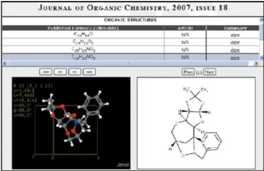 Figure 2: Screenshot from CrystalEye