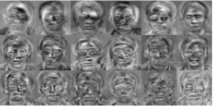 Figure 1: Eigenfaces of Essex face database -'face94' 