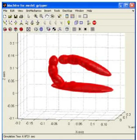 Fig. 12.  Position of gripper at the end of 6.9721 sec 