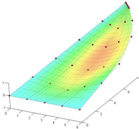 Figure 1. Surface and control points.