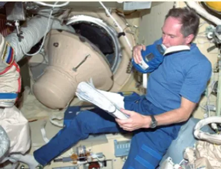 Figure 8: In an experiment on the ISS, exhaled NO was measured (and was found to be greatly reduced in microgravity) (Credit: ESA)