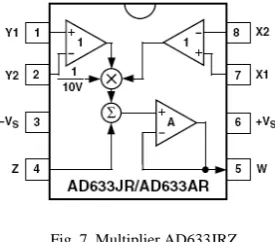 Fig. 7. Multiplier AD633JRZ. 