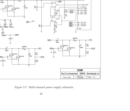 Figure 3.7: Multi-channel power supply schematic