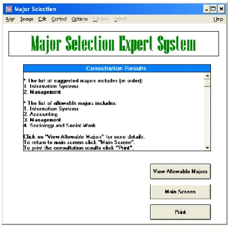 Fig. 5: Sample question screen for determining the user’s preferences 