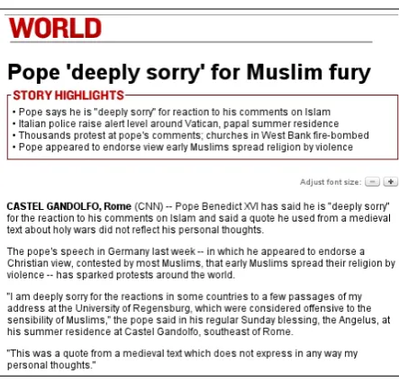 Figure 1: CNN.com screen shot of a story excerptwith highlights.