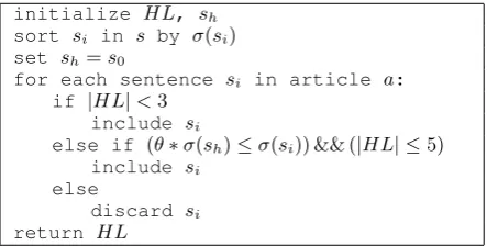 Figure 3:Procedure for selecting highlightsources.