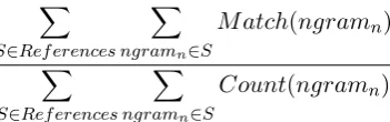Table 5: Evaluation scores for the four extraction systems.