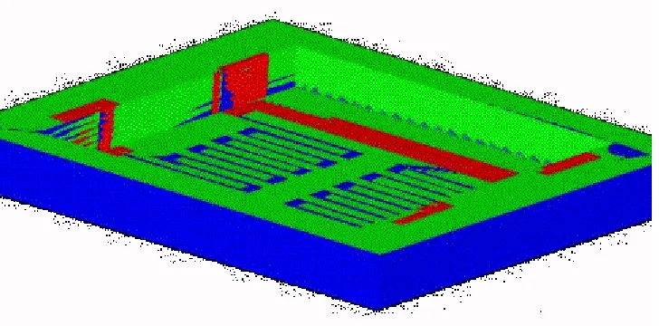 Fig 4.4 3-D Model in MEMCAD. 