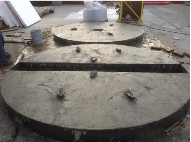 Figure 33:  Casting Concrete Reaction Plates (2) 