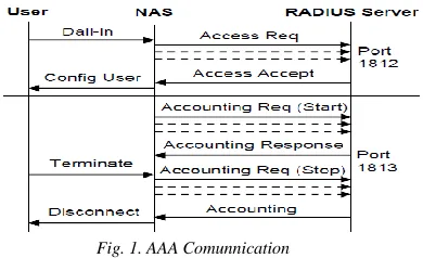 Fig. 1. AAA Comunnication  