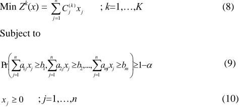 Table 1 summarizes the data that form the numerical example. We consider the following assumptions: 