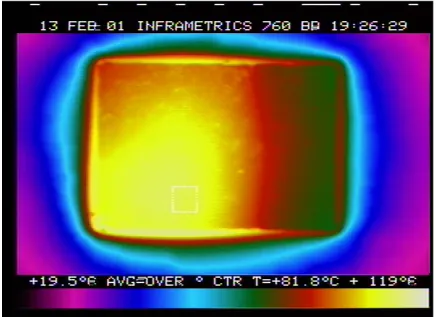 Figure 2-3.IR image of processor while loading an application [RTI]. 