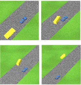 Figure 2: Animation of the scene and event visualization.