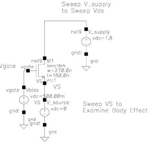Figure 3.2 - Parametric Analysis Test Circuit 