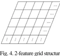 Fig. 4. 2-feature grid structure 