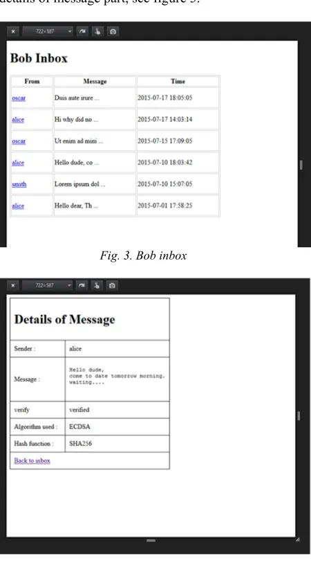 Fig. 3. Bob inbox 
