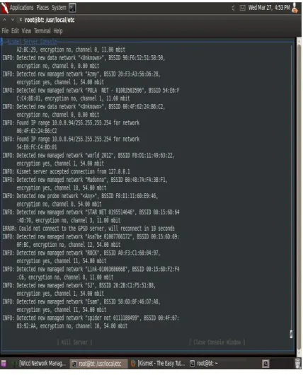 Fig.13.The surrounding access points and its connected user  