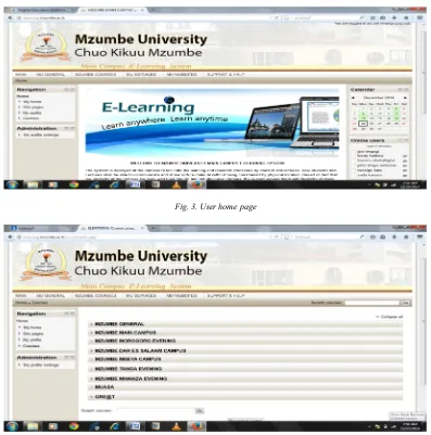 Fig. 4. User specifics page 