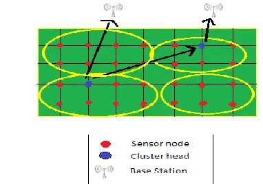 Fig. 3. Parallel LWSN with multi-hop architecture 