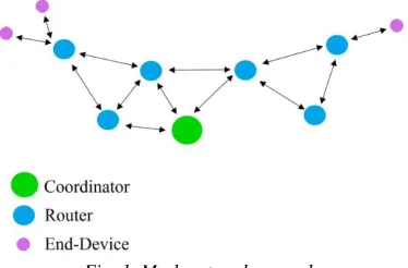 Fig. 1. Mesh network example 