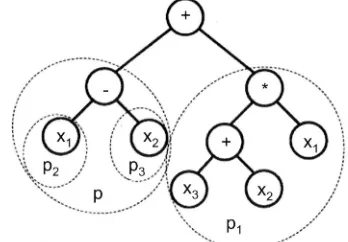 Figure 3: Decomposition of a tree to function terms