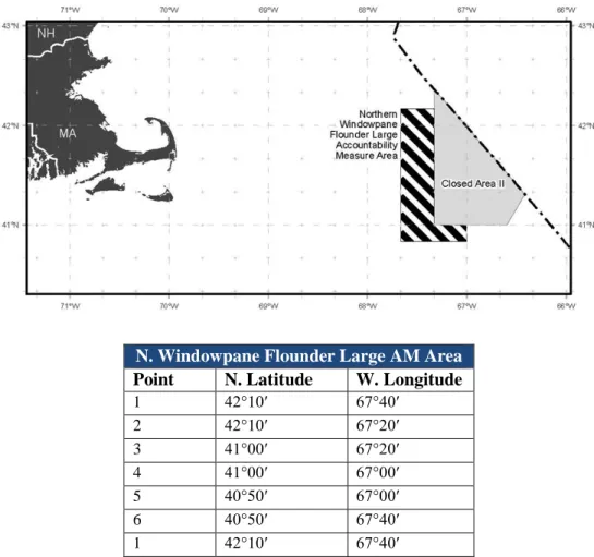 Figure 1:  N. Windowpane Flounder Large AM Area 
