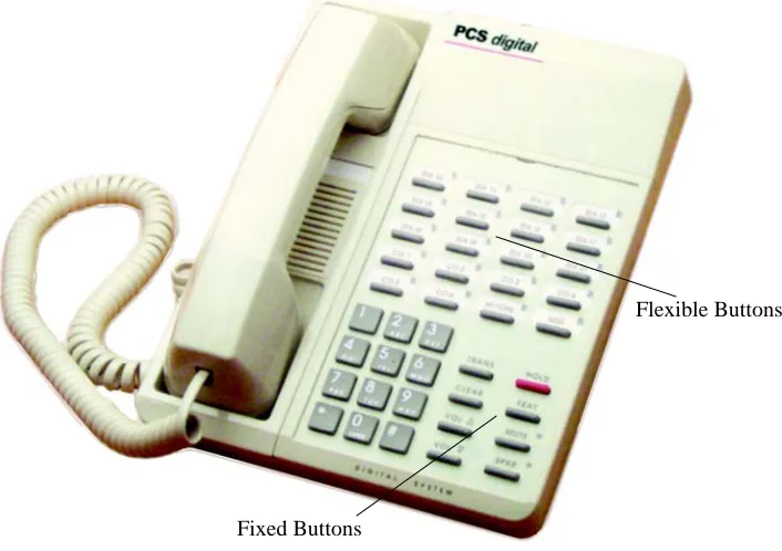 Figure 1-2   Suite 64  28-Button Telephone