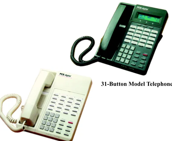 Figure 1-1   31-Button Telephone and 28-Button 