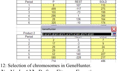Fig. 12: Selection of chromosomes in GeneHunter. 