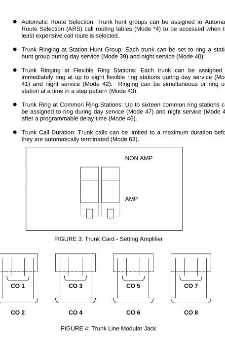 FIGURE 3: Trunk Card - Setting Amplifier