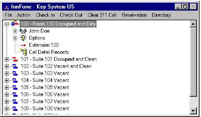Figure 22 InnFone Main Screen 