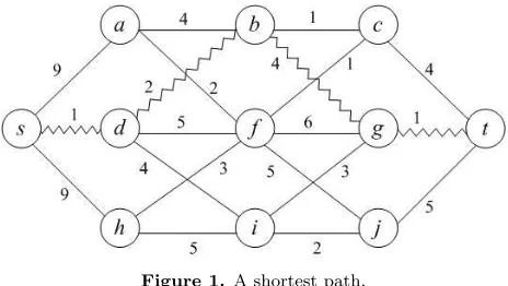 Figure 1. A shortest path.