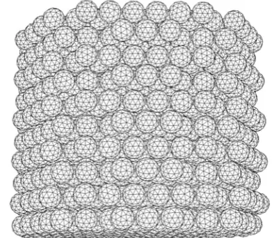 Fig. 1 – Trickle-bed reactor computational mesh  