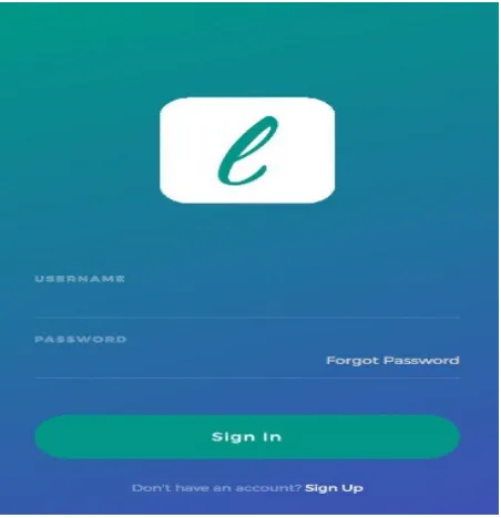 Fig. 1 Login Page 