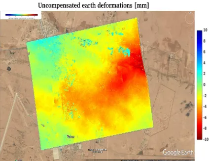 Fig. 24. APS compensated orthorectiﬁed Earth deformation map.