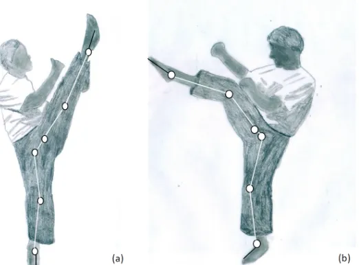 Figure 2. Different stages in the axe kick 