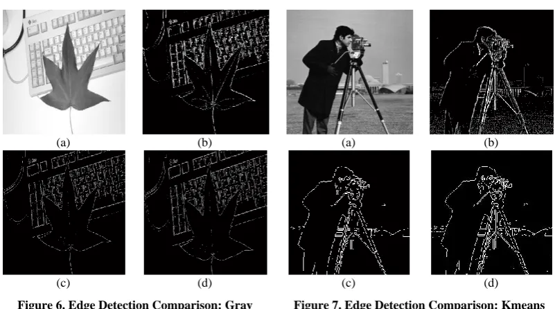 Figure 6. Edge Detection Comparison: Gray Threshold (a) Original Leaf image (b) Proposed 