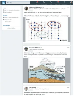 Figure 2. Example screenshot of the discussion forum on LinkedIn.