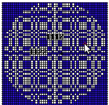 Figure 2.7: A Uniformly Redundant Array Coded Aperture [23] 