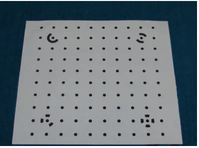 Figure 3: Control Photogrammetric Frame with Scale Bar 