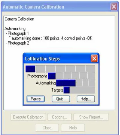 Figure 5: Automatic calibration process 