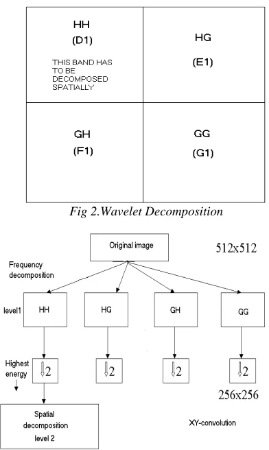 Fig 2.Wavelet Decomposition                      