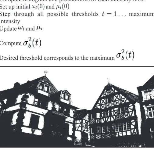 Fig 4 a: An example image threshold using Otsu’s algorithm